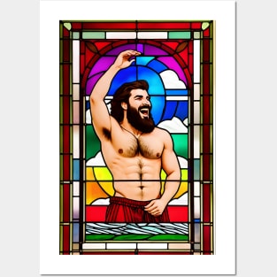 Pride Stained Glass, Holy Homosexuality Posters and Art